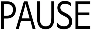 Pause Button Word Graphic PNG Image