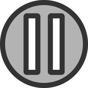 Pause Symbol Graphic PNG Image