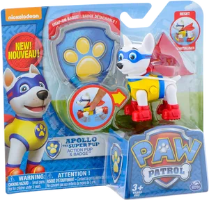 Paw Patrol Apollo Super Pup Toy PNG Image