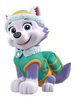 Paw Patrol Character Everest PNG Image