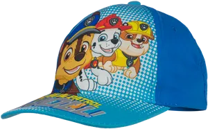 Paw Patrol Character Printed Cap PNG Image