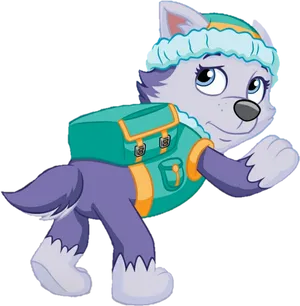 Paw Patrol Everest Character PNG Image