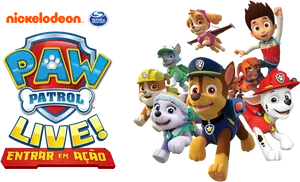 Paw Patrol Live Show Promo PNG Image