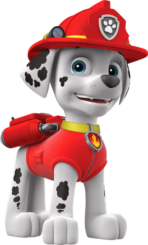 Paw Patrol Marshall Cartoon Image Gallery Yopriceville - Marshall Paw Patrol Characters, HD Png Download PNG