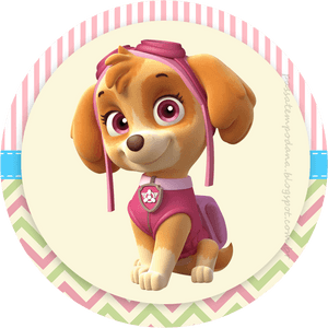 Toppers O Etiquetas De Paw Patrol Para Niñas Para Imprimir - Paw Patrol Characters Png, Transparent Png PNG