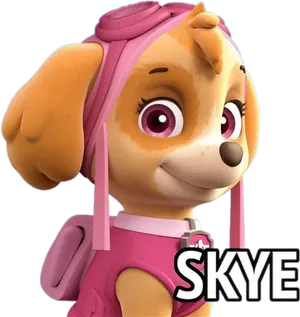 Paw Patrol Skye Portrait PNG Image