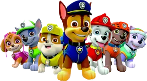 Paw Patrol Team Clipart PNG Image