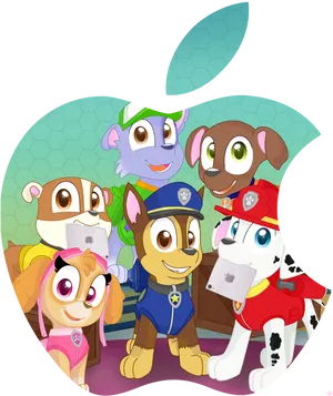 Paw Patrol Team Clipart PNG Image