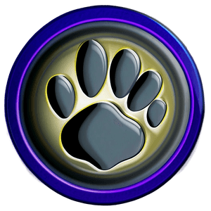 Paw Print in Circle PNG xnj7 PNG image with transparent background