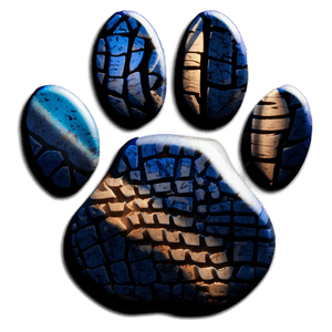 Paw Print with Claws PNG gkj PNG image with transparent background