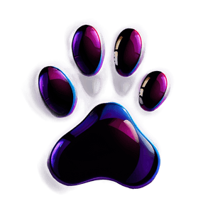 Paw Print with Shadow PNG ebt PNG image with transparent background