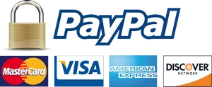 Pay Pal Securityand Card Brands PNG Image