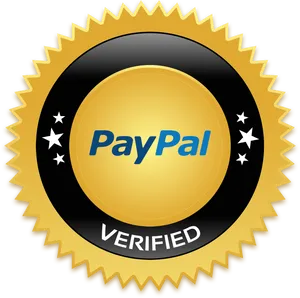 Pay Pal Verified Seal Graphic PNG Image