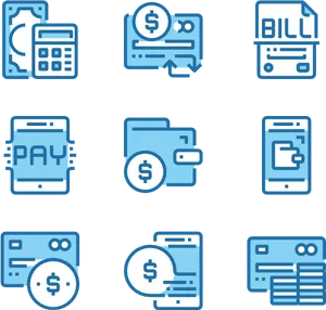 Payment Methods Icons Set PNG Image