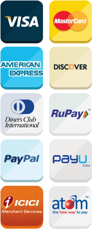 Payment Service Providers Logos PNG Image