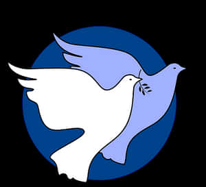 Peace Dove Symbol Graphic PNG image with transparent background
