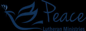 Peace Lutheran Ministries Logowith Dove PNG image with transparent background