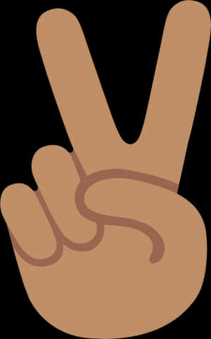 Peace Sign Hand Gesture PNG