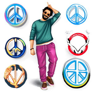 Peace Sign Illustration PNG ukm9 PNG