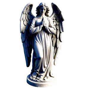 Peaceful Angel Statue Png Bty94 PNG Image