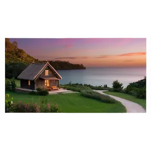 Peaceful Cottage At Twilight Png Xyo PNG Image