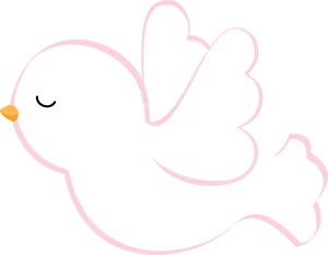 Peaceful Dove Baptism Theme PNG Image