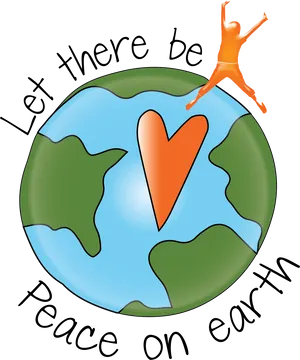 Peaceful Earth Cartoon Graphic PNG Image