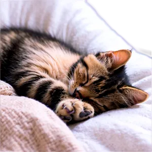 Peaceful Kitten Nap Png 21 PNG Image