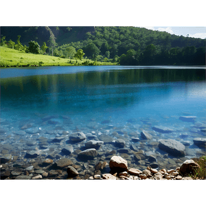 Peaceful Lake Land PNG bon30 PNG with transparent background
