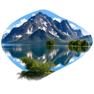 Peaceful Lake Land PNG snh58 PNG with transparent background