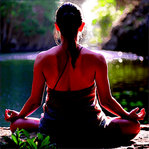 Peaceful Meditation Scenery PNG 05232024 PNG image with transparent background