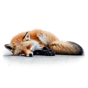 Peaceful Sleeping Fox PNG 56 PNG image with transparent background
