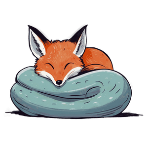 Peaceful Sleeping Fox PNG apw PNG image with transparent background