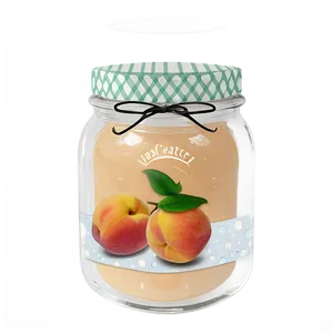 Peach Preserves Jar Png Dhn56 PNG Image