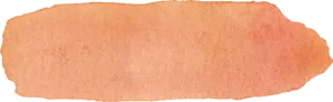Peach Watercolor Brush Stroke PNG Image
