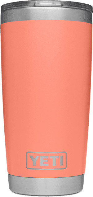 Yeti Rambler 20 Oz Limited Edition Coral Tumbler - Coffee Cup, HD Png Download PNG image with transparent background