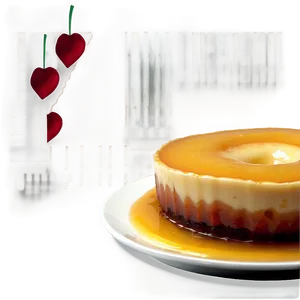 Peaches And Cream Flan Png 06132024 PNG Image