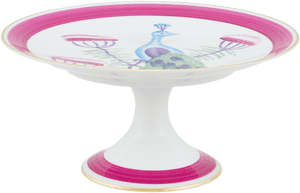 Peacock & Blossom Limoges Collection Cake Stand Medium - Cake Stand, HD Png Download PNG with transparent background