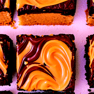 Peanut Butter Swirl Brownie PNG xwa71 PNG with transparent background