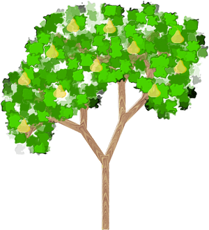 Pear Tree - Clipart Pear Tree Transparent Background, HD Png Download PNG with transparent background