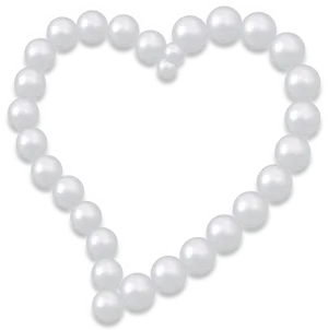 Pearl Heart Formation PNG Image