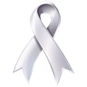 Pearl White Cancer Ribbon Png Qps PNG Image