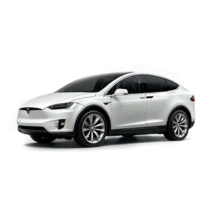 Pearl White Tesla Model X Png Pac83 PNG Image