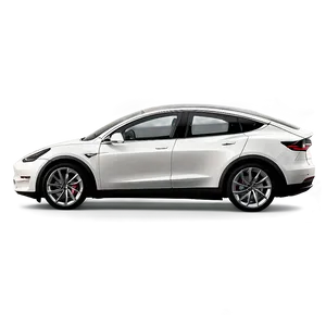 Pearl White Tesla Model Y Png Iod50 PNG Image