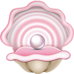 Oyster With Pearl Svg Clip Arts - Cartoon Clam With Pearl, HD Png Download PNG image with transparent background