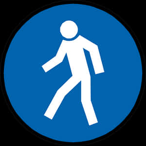 Pedestrian Sign Icon PNG image with transparent background