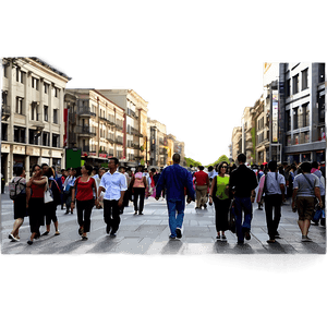 Pedestrian Street Crowd PNG 13 PNG image with transparent background