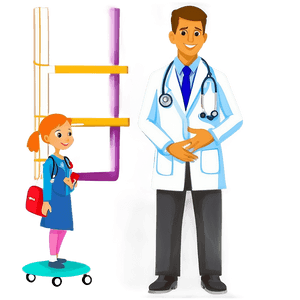 Pediatrician Doctor Cartoon PNG 06212024 PNG
