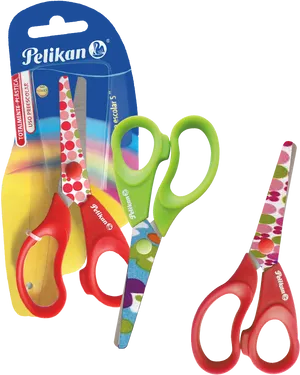 Pelikan Colorful Scissors Packaging PNG Image