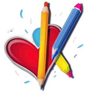 Pencil Drawn Heart PNG aop21 PNG